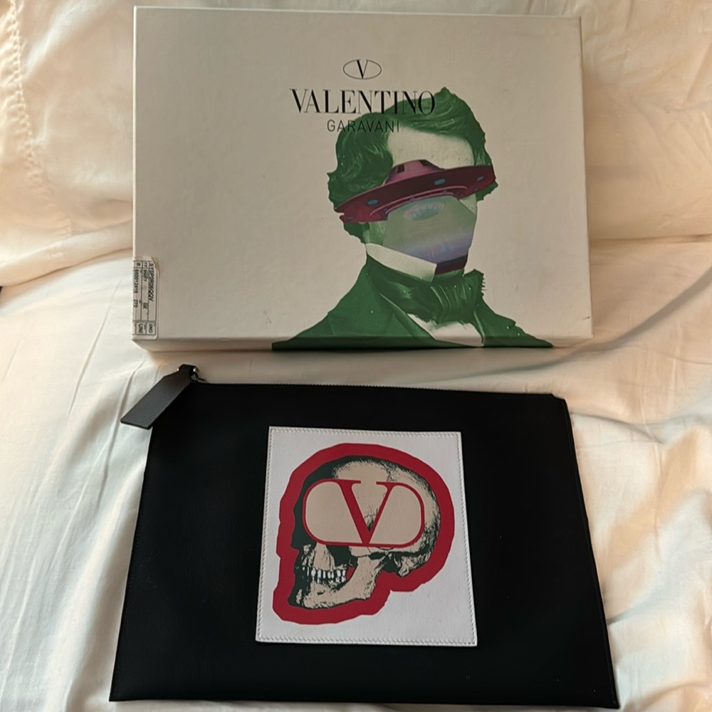 Valentino undercover skull clutch (limited edition collaboration)